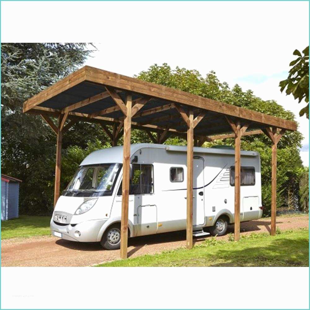 Abri Camping Car Leroy Merlin Carport Camping Car Couvert En Bois Et Polycarbonate 32 40 M²