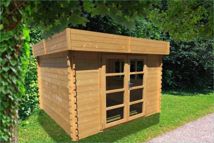 Abri De Jardin Design toit Plat Chalet & Jardin Boutique Abri Bois toit Plat 28mm 9m