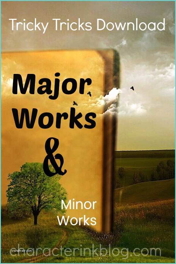 And Major Works the Major Works and Minor Works Tricky Tricks Download for