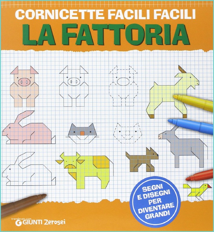 Animali A Quadretti Cornicette Facili Facili La Fattoria Giunti Kids J