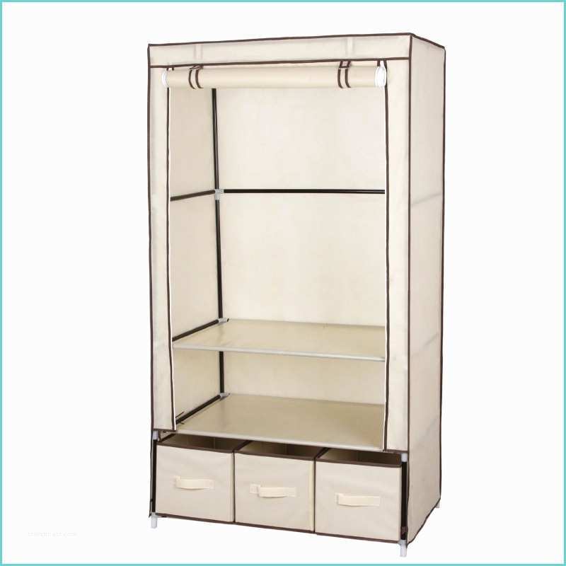 Armoire En Tissu Ikea Armoires Penderie Tissu Meuble De Rangement Beige 160 Cm