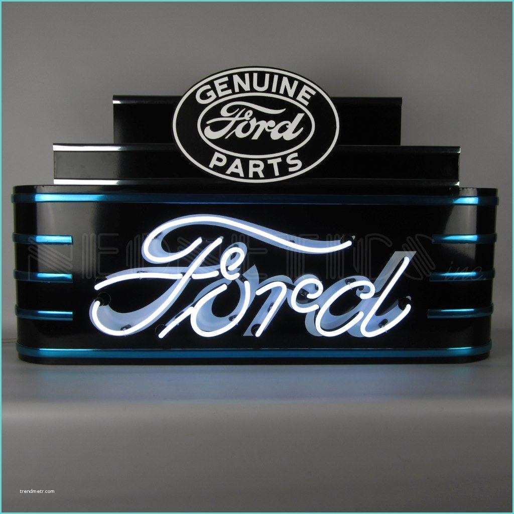 Art Deco Neon Sign 39" Wide Marquee ford Neon Sign In Metal Can