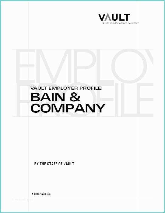 Bain Company Salary Staff Of Vault "vep Bain& Pany 2003 Vault Employer