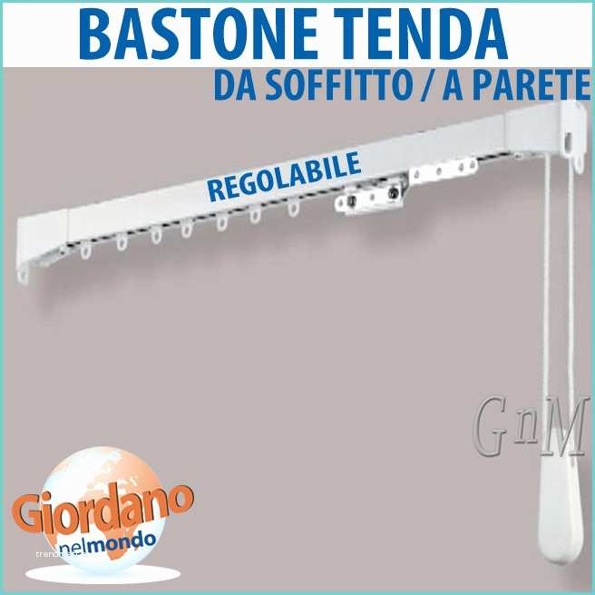 Bastone Per Tende A soffitto Bastone Tenda Allungabile Con Binario Varie Misure Da