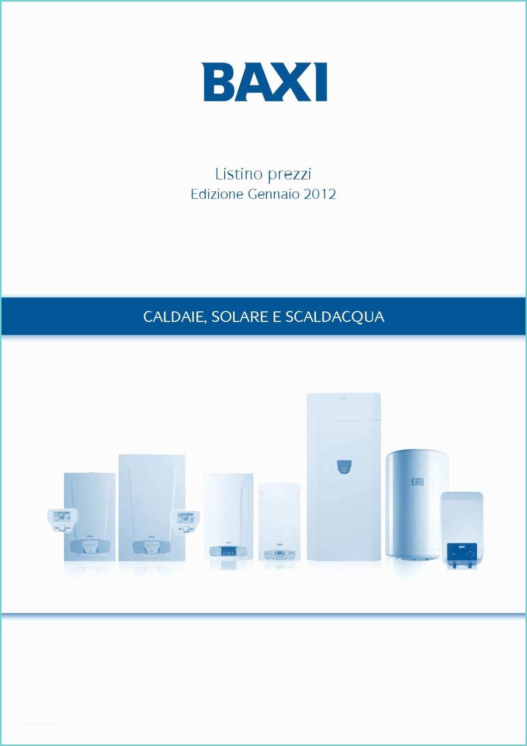 Baxi Eco3 Compact Manual Listino Baxi Ed Gennaio 2012 by Baxi Spa issuu
