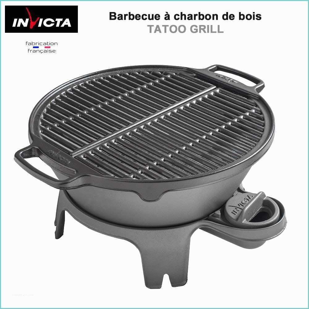 Bbq Charbon De Bois Barbecue Nomade En Fonte Tatoo Grill 222 In