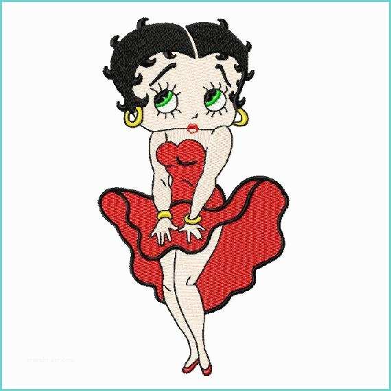 Betty Boop Marilyn Monroe Betty Boop In A Marilyn Monroe Moment Embroidery Design 3