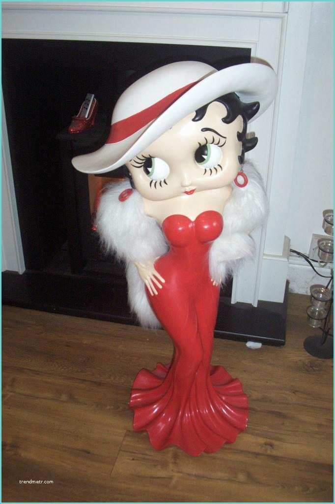 Betty Boop Waitress 3ft Large Betty Boop Statue 3ft Red Dress Madame Betty