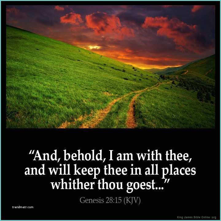 Bible Kjv Verses Genesis 28 15 Inspirational Image