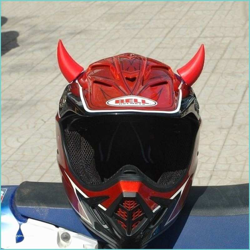 Bike Helmet Design Stickers Motorcycle Bike Helmet Sticker Horns Shape Motocross