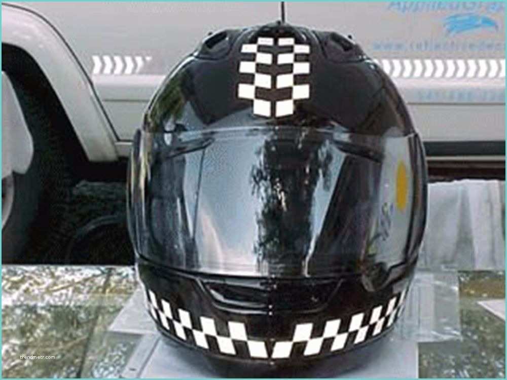 Bike Helmet Design Stickers Reflective Motorcycle Helmet Decal Kit Checkers Black