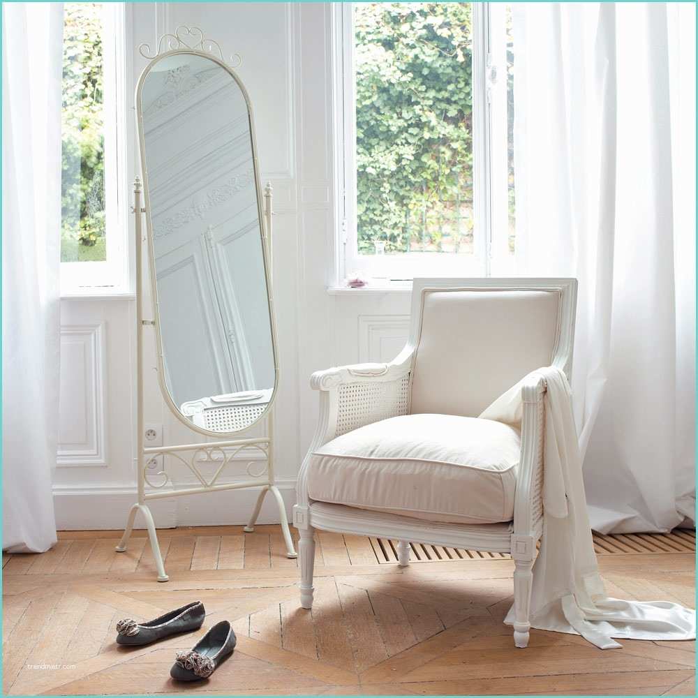 Blanc Miroir Maison Du Monde Miroir Psyché En Métal Blanc H 167 Cm MontsÉgur