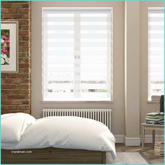 Blinds 2 Go Day and Night Blinds soft White Roller Blind