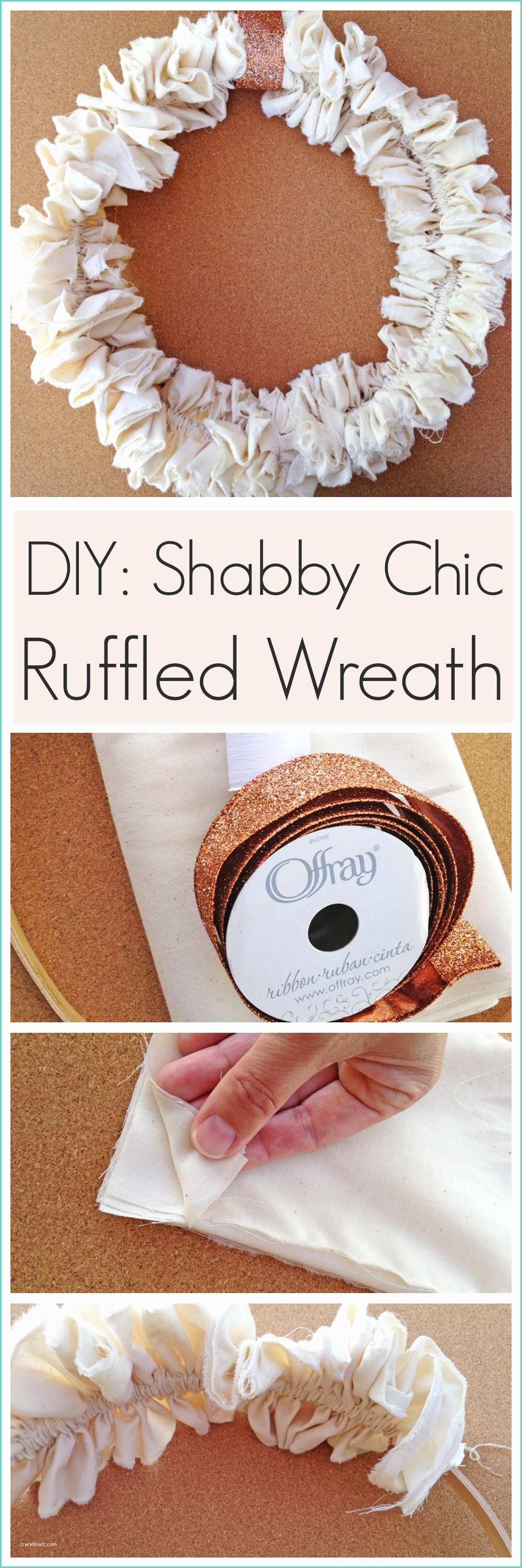 Blog Shabby Chic Shabby Chic Ruffled Wreath Diy