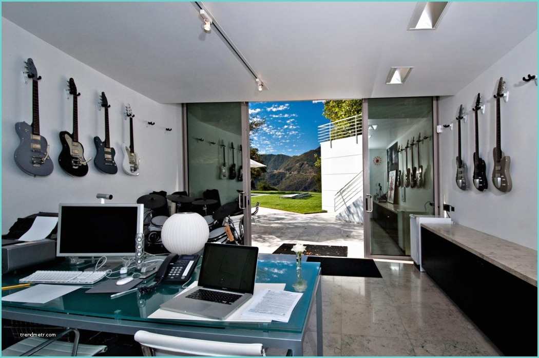 Bureau Maison Moderne Maison Contemporaine De Luxe à Malibu Avec Superbe Vue