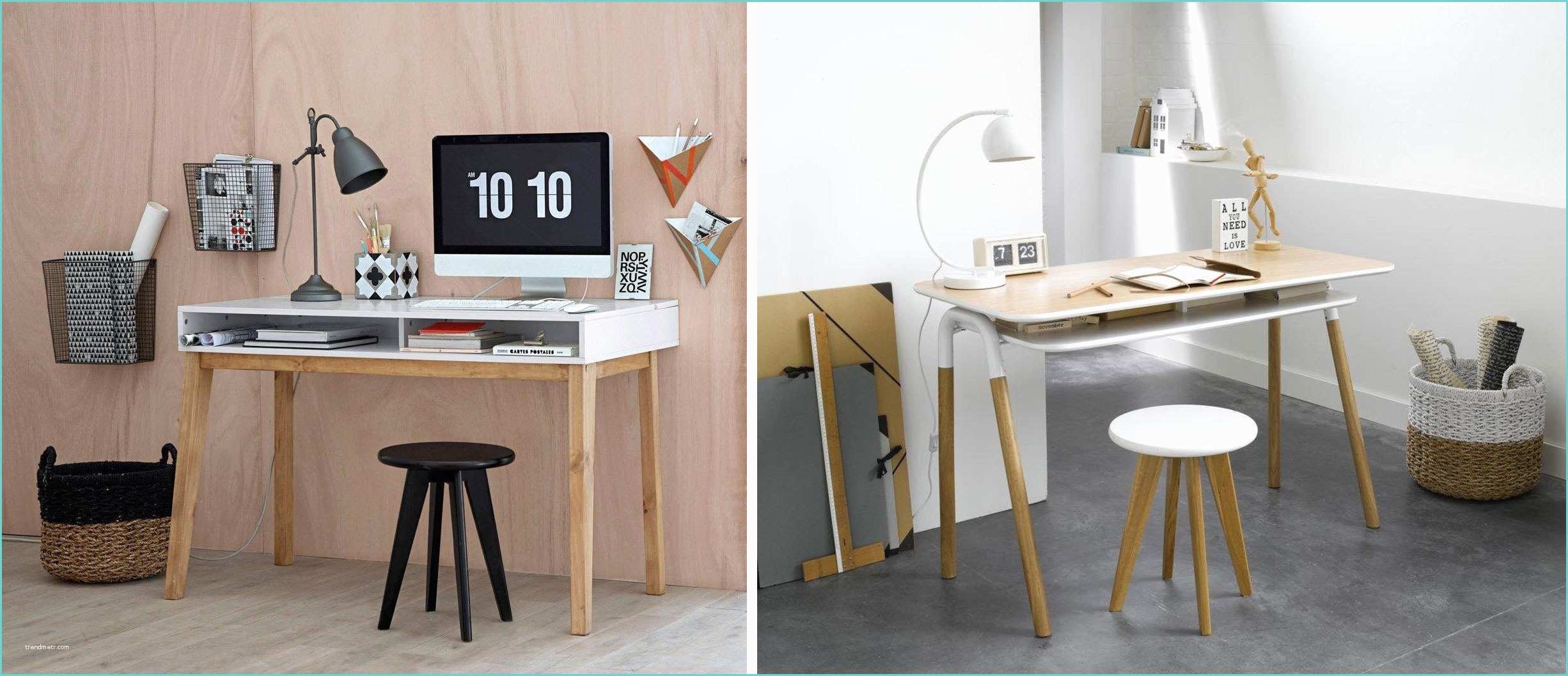 Bureau Scandinave La Redoute Bureau Design Bois Et Blanc Mobilier Entreprise Design