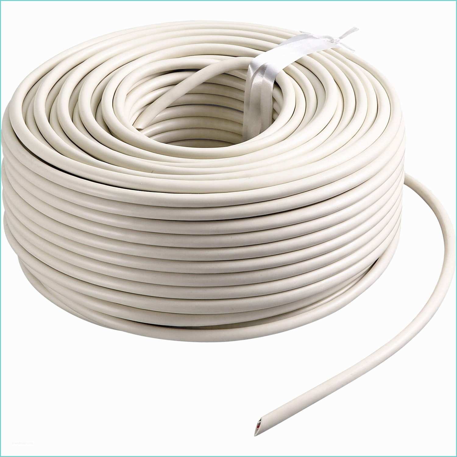 Cable Electrique Tissu Leroy Merlin Câble électrique Adsl 298 4p Blanc L 100 M