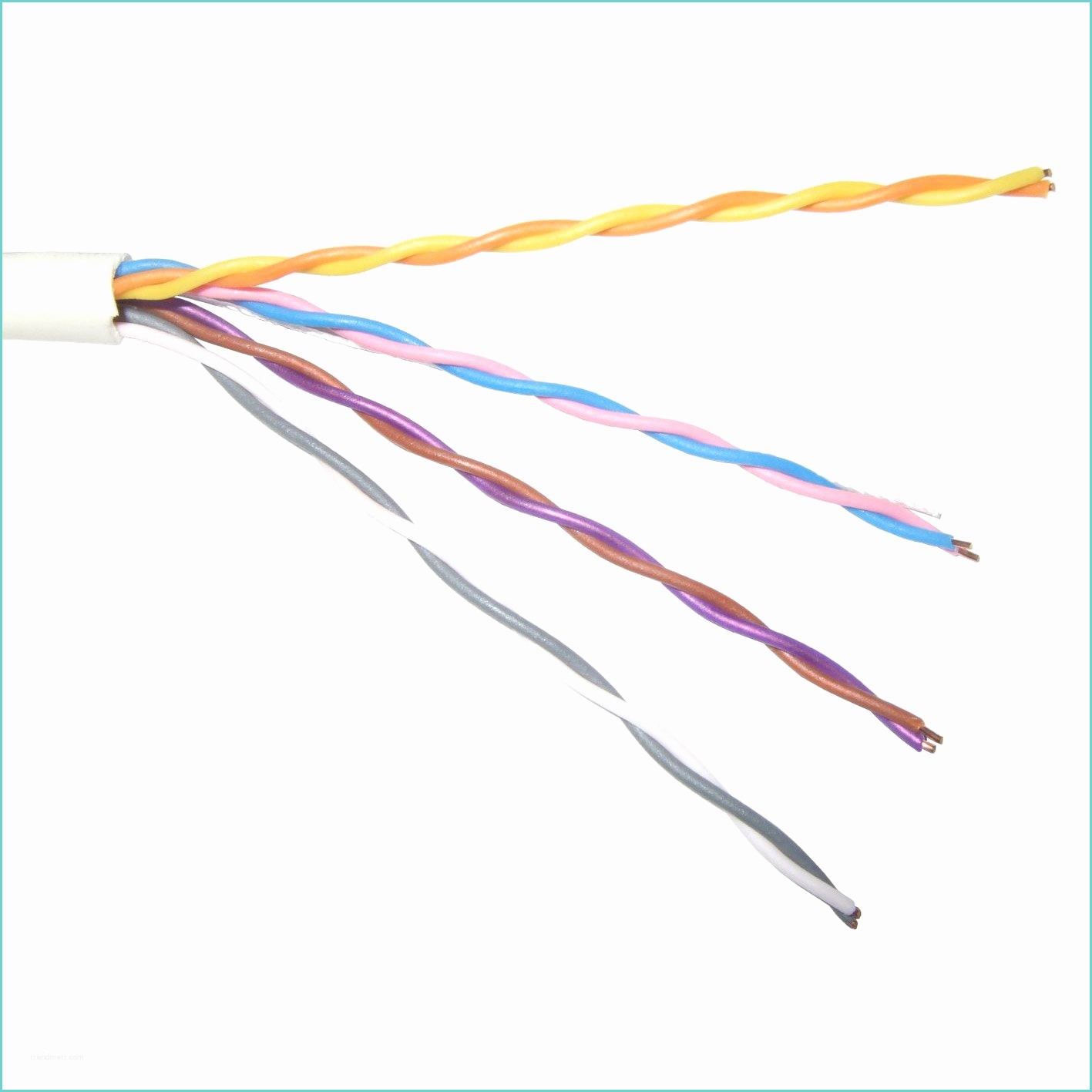 Cable Electrique Tissu Leroy Merlin Câble électrique Adsl 298 4p Blanc L 20 M
