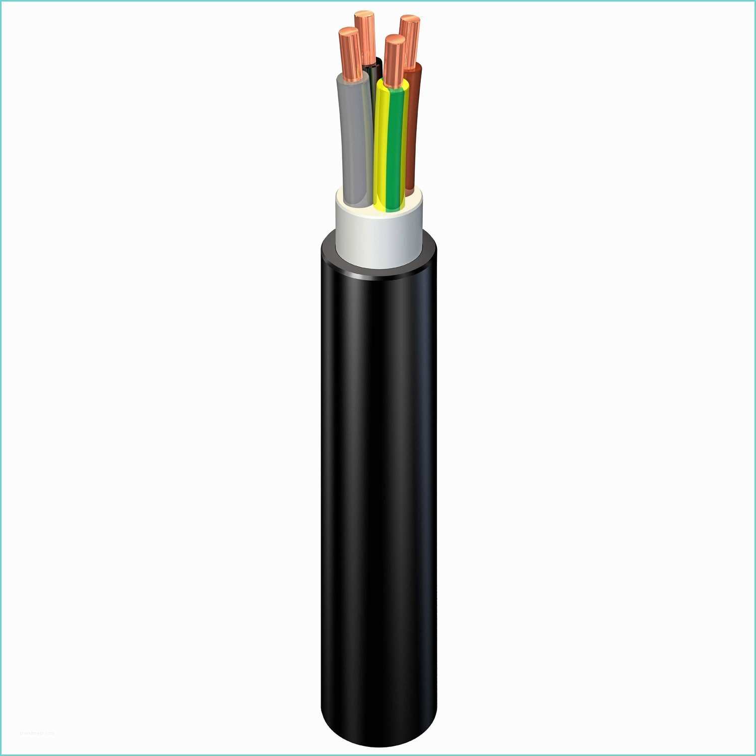 Cable Electrique Tissu Leroy Merlin Câble électrique D Installation U1000r2v 4x1 5mm² Noir à