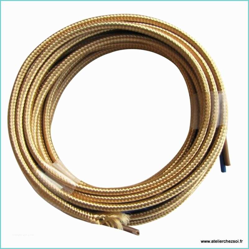 Cable Electrique Tissu Leroy Merlin Cable électrique Plat Tissu or 3 Mètres De L atelier Chez soi