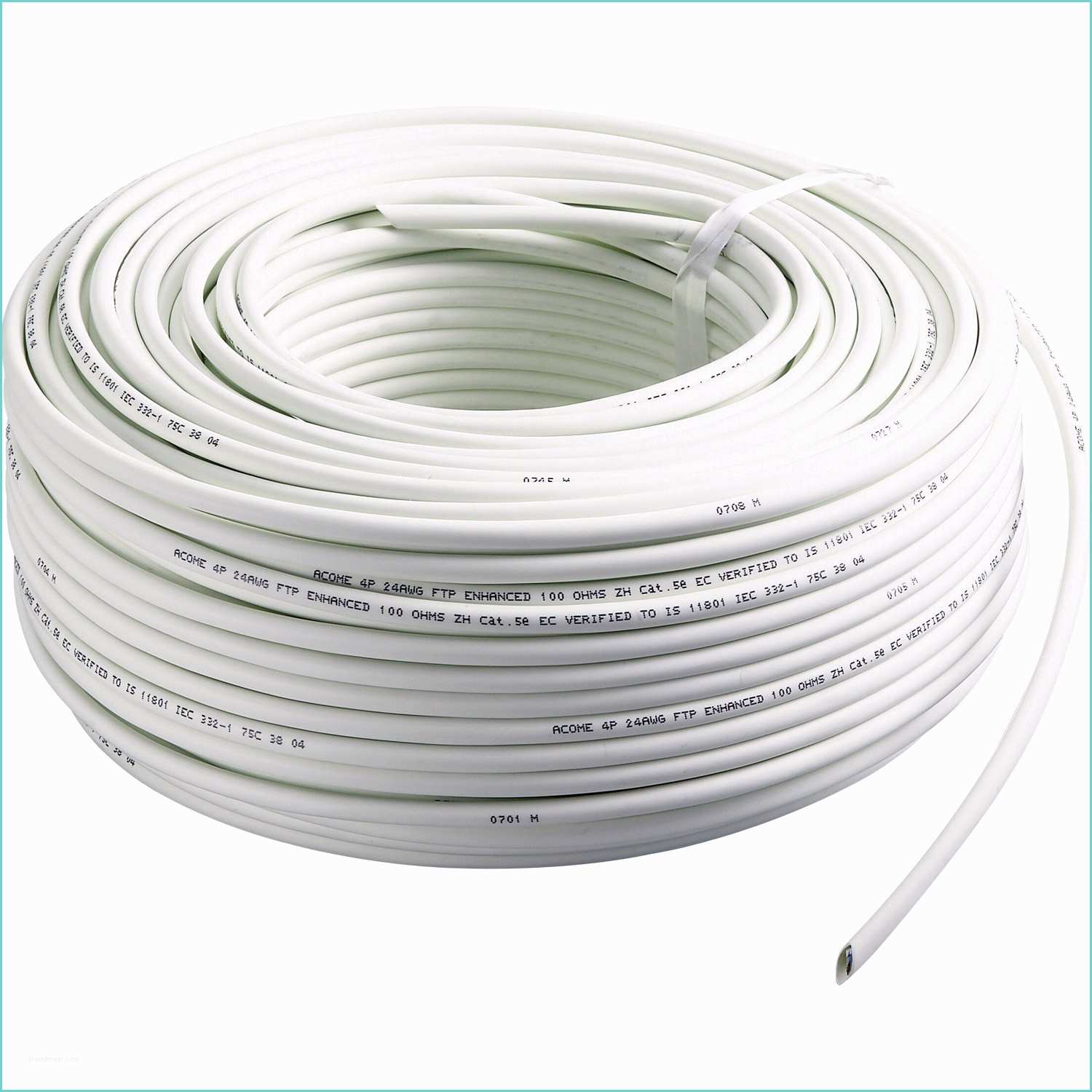 Cable Electrique Tissu Leroy Merlin Câble électrique Rj45 Gris L 100 M
