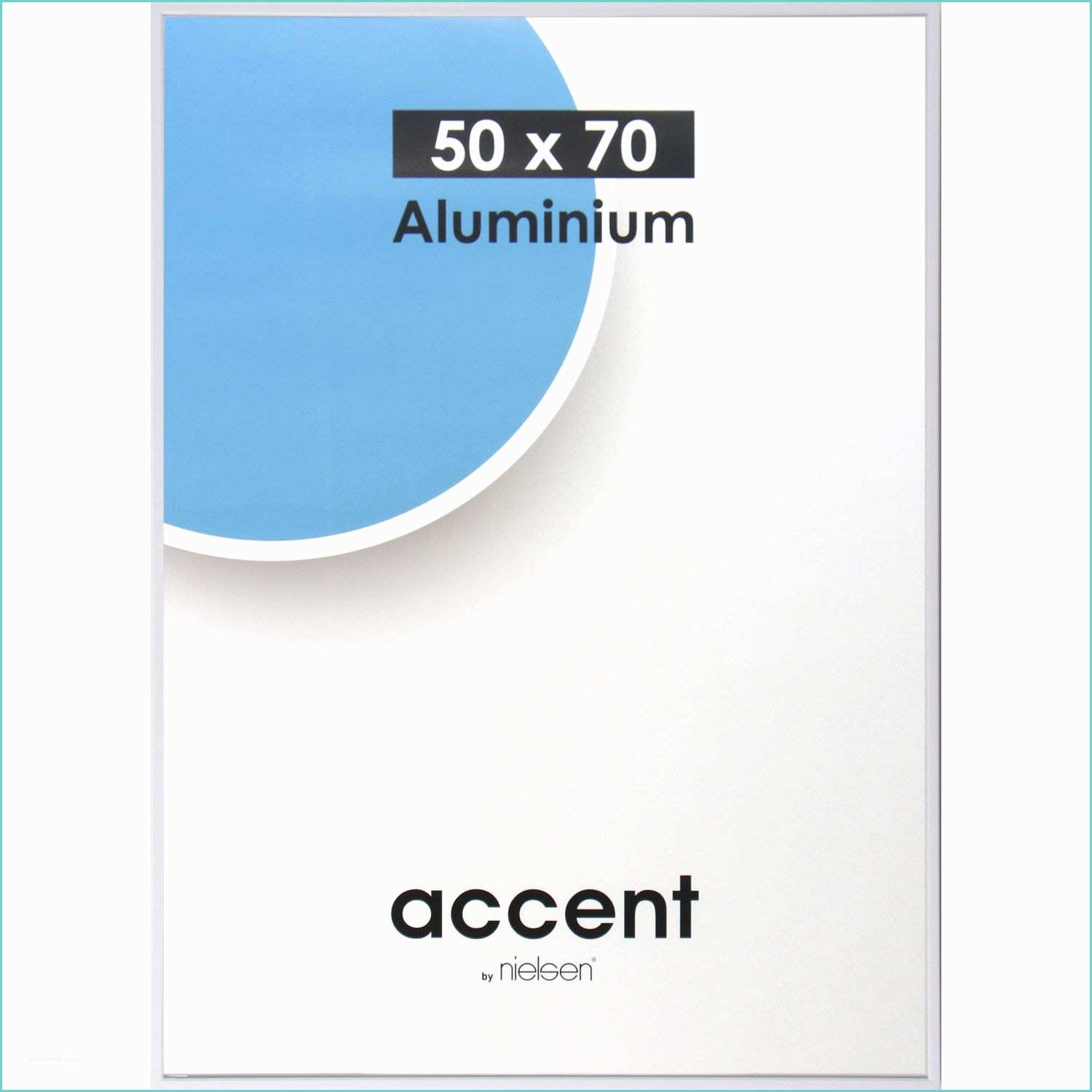 Cadre Aluminium Leroy Merlin Cadre Aluminium Nielsen Accent 50 X 70 Cm Blanc