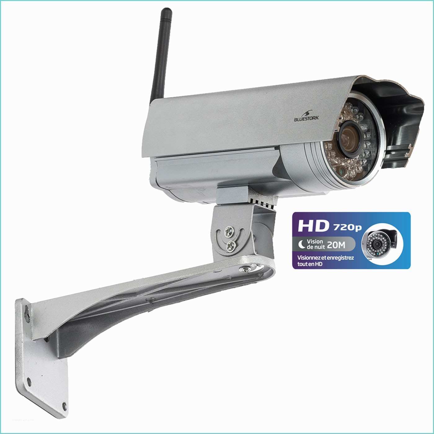 Camera De Surveillance Exterieur Discrete Sans Fil Bluestork Bs Cam Of Hd Caméra Ip Bluestork Sur Ldlc