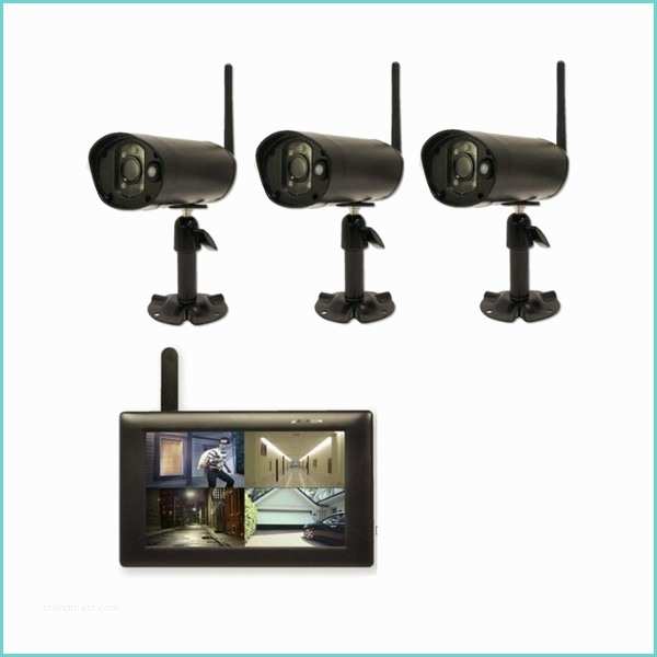 Camera De Surveillance Sans Fil Pack 3 Cameras De Surveillance Pour Smartphone Avec