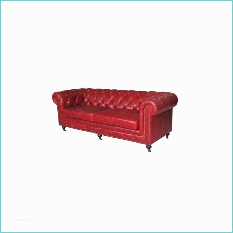 Canap Chesterfield Cuir Rouge Canap Chesterfield 3 Places En Cuir Rouge Cardross