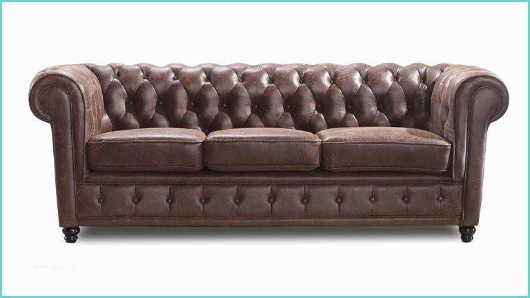 Canap Chesterfield Cuir Rouge Canapé Chesterfield Liverpool 3 Places En Tissu Mobilier