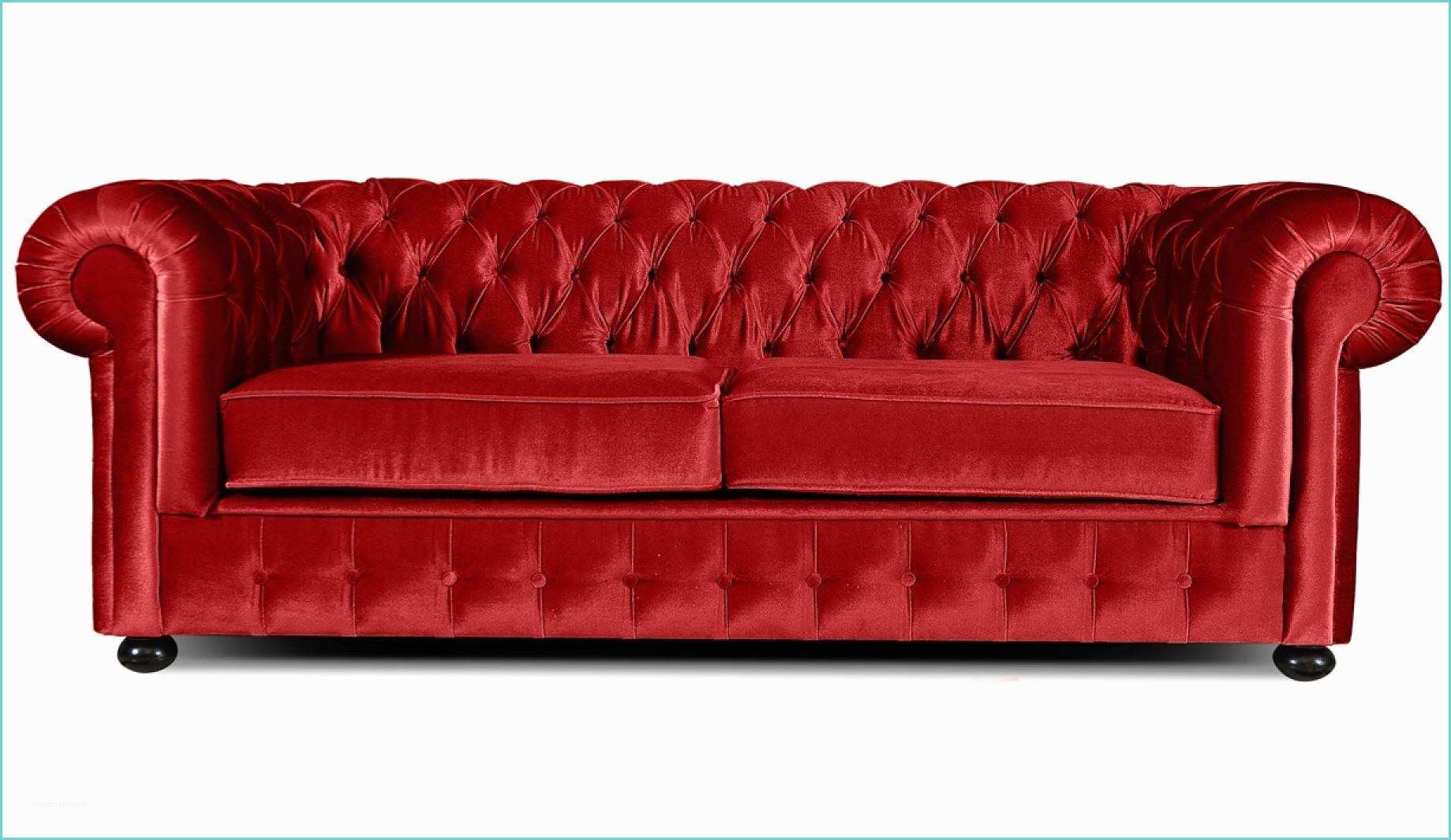 Canap Chesterfield Cuir Rouge Canape Chesterfield Velours