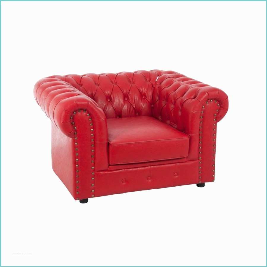 Canap Chesterfield Cuir Rouge Fauteuil Chesterfield En Simili Cuir Rouge Moncontainer