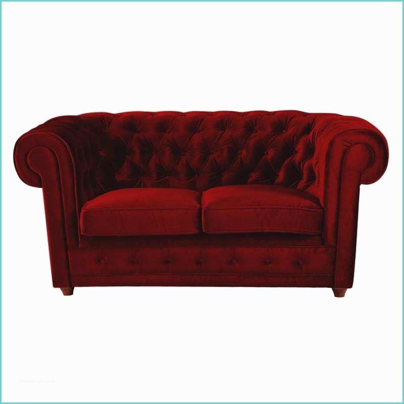 Canap Chesterfield En Velours Canape Chesterfield 2 Places Rouge