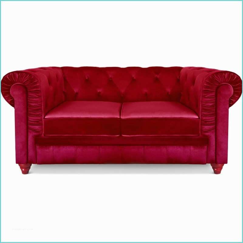 Canap Chesterfield Velours Rouge Canapé 2 Places Chesterfield Velours Rouge Pas Cher