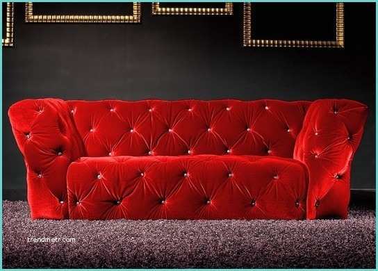Canap Chesterfield Velours Rouge Canapé 3 Places Velours Rouge Royal Chesterfield