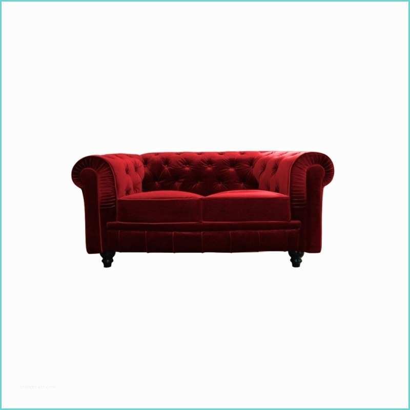 Canap Chesterfield Velours Rouge Canapé Chesterfield 2 Places Rouge 126 events