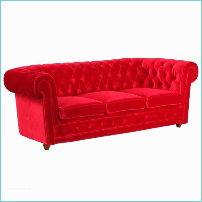 Canap Chesterfield Velours Rouge Canapé Chesterfield 3 Places Velours Rouge Achat Vente