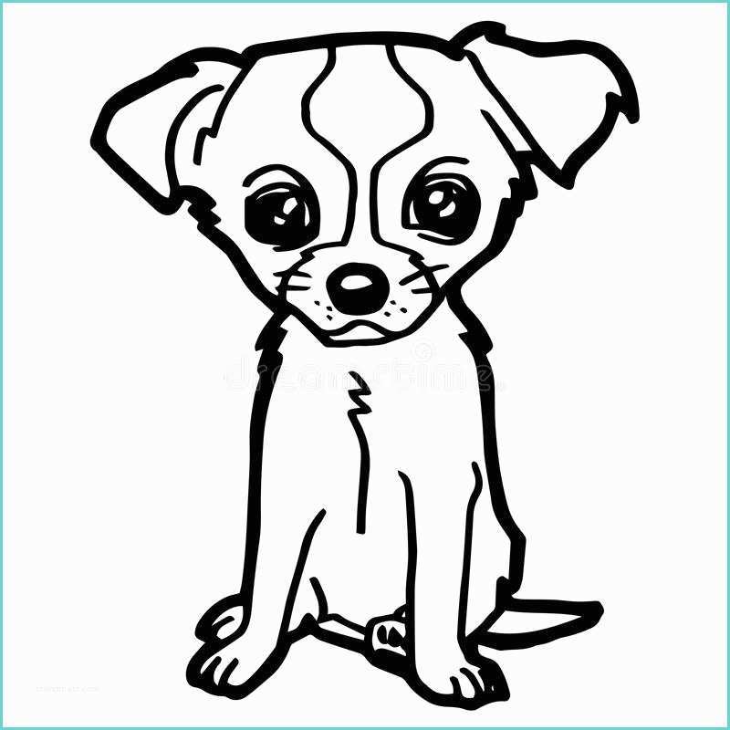 Cane Da Colorare Illustrazione Del Fumetto Del Cane Divertente Per Il Libro