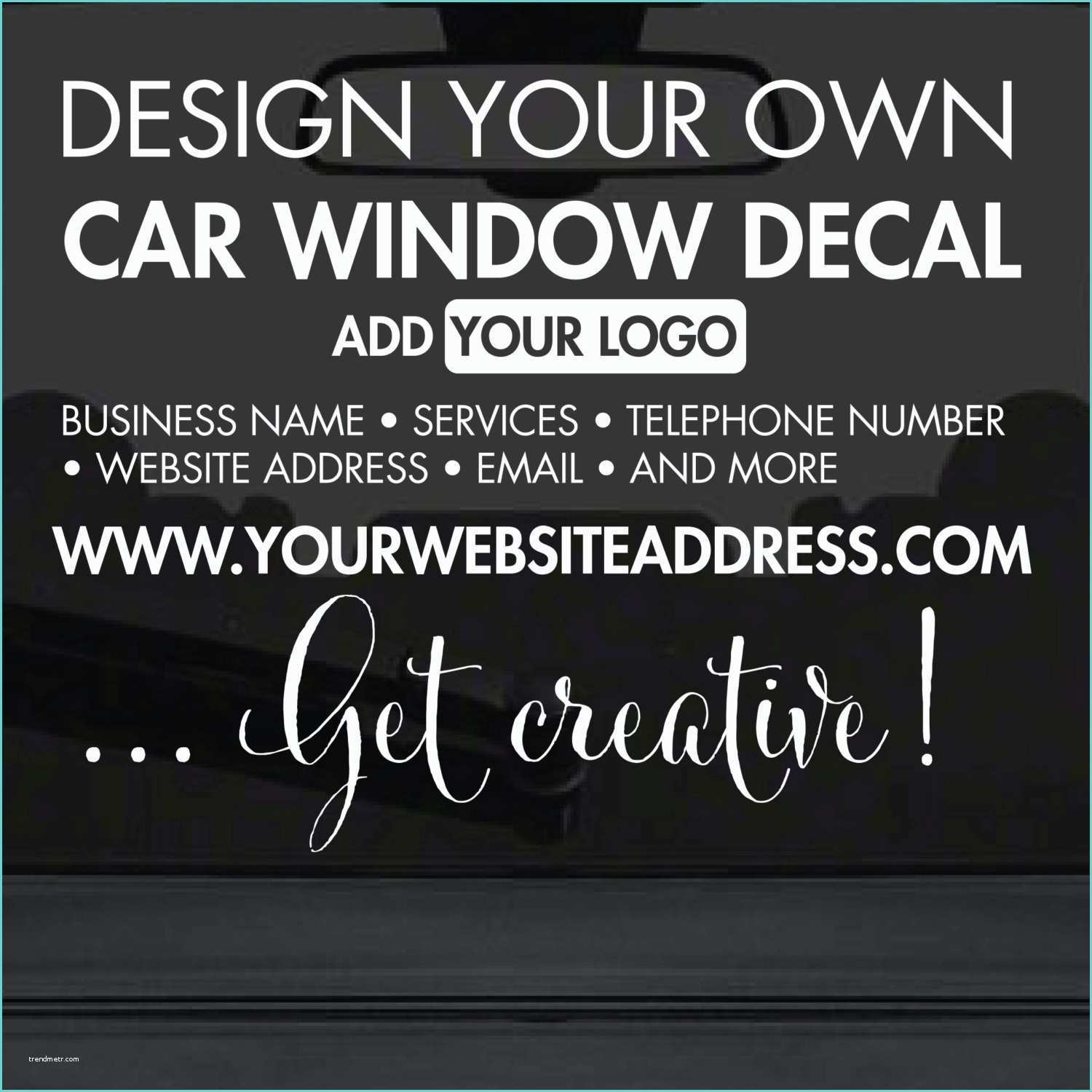 Car Door Stickers Design Car Window Sticker Design Your Own Custom Made
