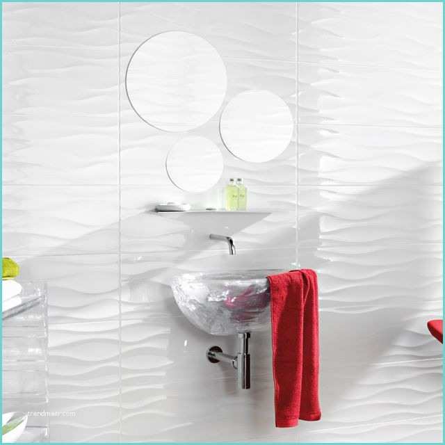 Carrelage Mural Effet Miroir Carrelage Mural Blanc Décor 3d 25 X 75 Cm Danka