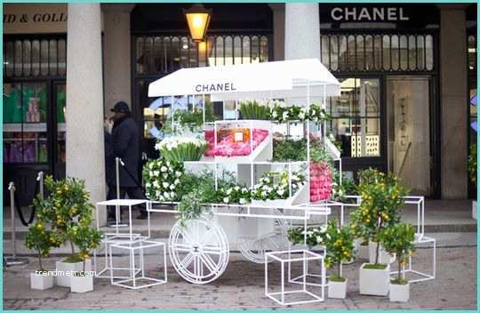 Carreta Con Flores Centro De Mesa Florera Pop Up De Chanel