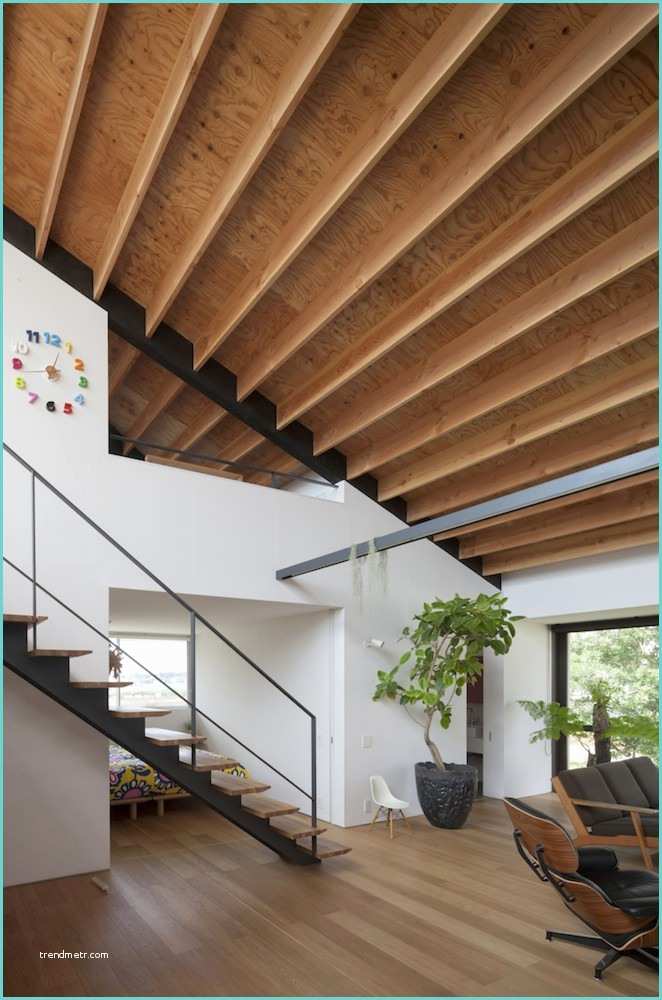 Casas Con Cobertizos De Madera Diseño De Casa Moderna De Un Piso Con Techo En Pen Nte
