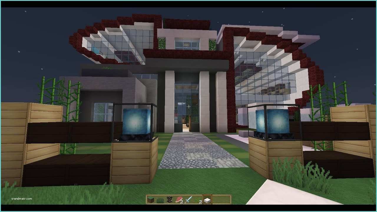 Casas De Madera Para Minecraft Casa Futurista Y Moderna Minecraft
