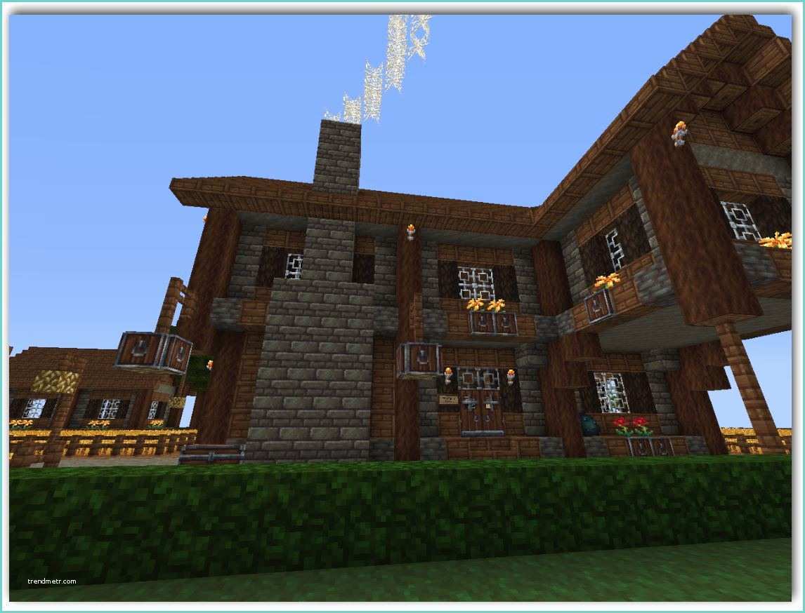 Casas De Madera Para Minecraft Minecraft Planos Para Mansion