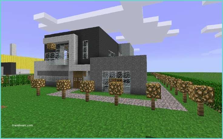 Casas Modernas En Minecraft Pe Casa Moderna Minecraft Minecraft Pinterest