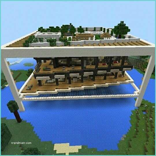 Casas Modernas En Minecraft Pe Casa Moderna Minecraft sobre El Agua Minecraftpe Muy