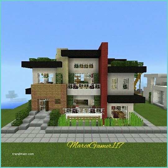 Casas Modernas En Minecraft Pe Casa Moderna Urbana Minecraft Minecraftpe Mcpe