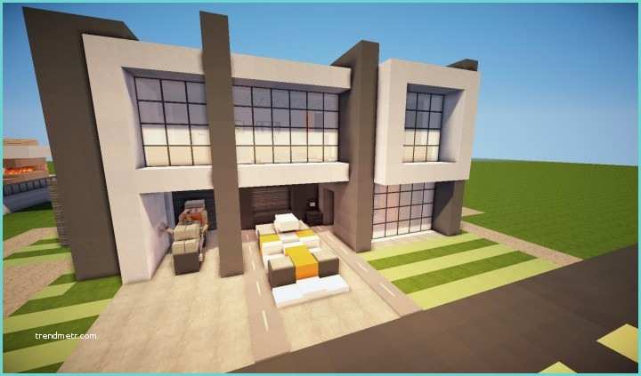 Casas Modernas En Minecraft Pe Descargar Casa Moderna Minecraft Minecraft Descargas