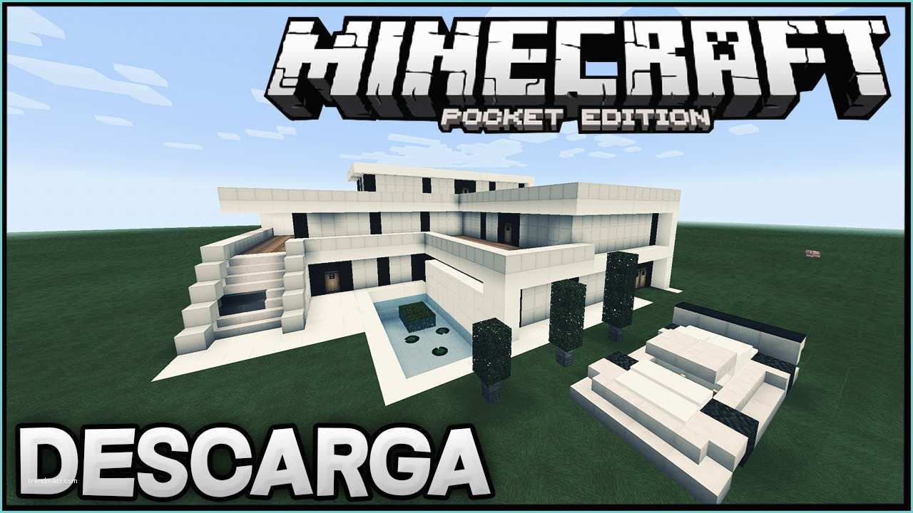 Casas Modernas En Minecraft Pe Super Epic Casa Moderna Para Minecraft Pe 0 15 0