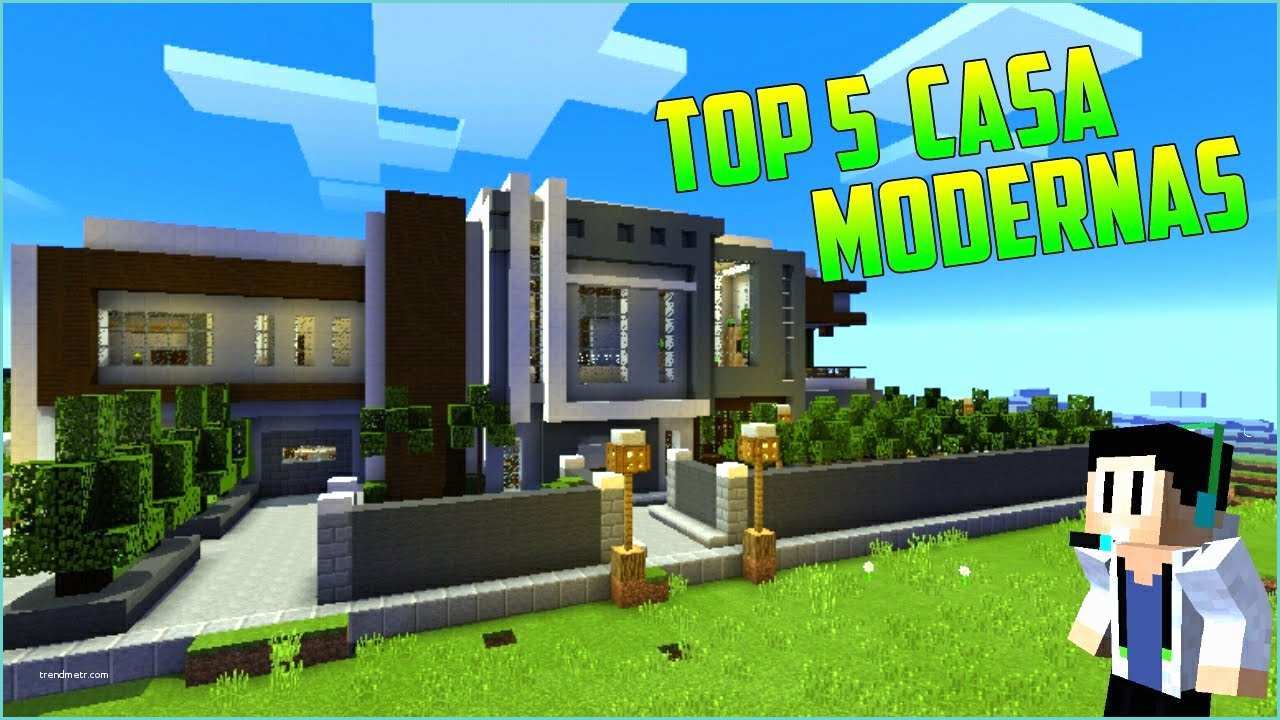 Casas Modernas En Minecraft Pe top 5 Mejores Casas Modernas Con Aldeas Minecraft Pe 0 15